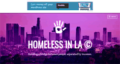 Desktop Screenshot of homelessinla.com