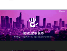 Tablet Screenshot of homelessinla.com